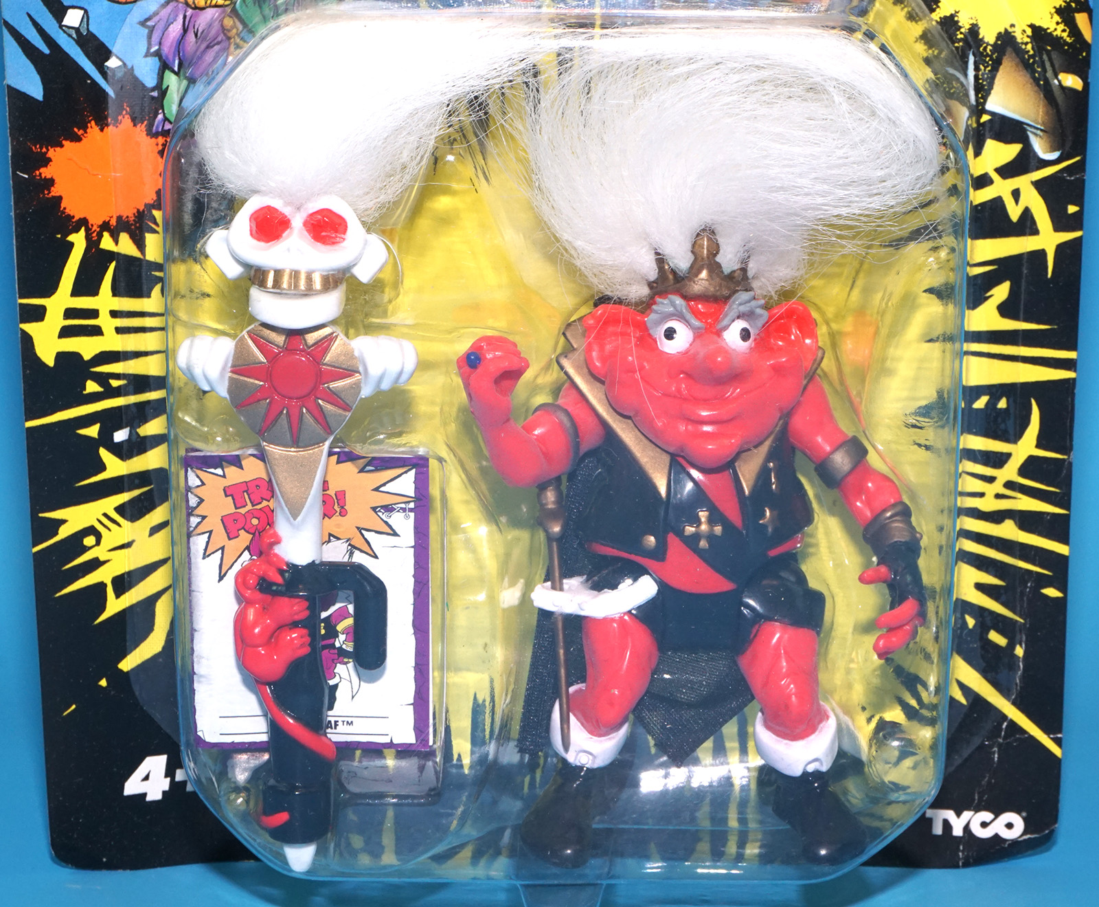 TROLL WARRIORS KING NOLAF MOC MOSC EURO CARD 1993 TYCO - Image 2