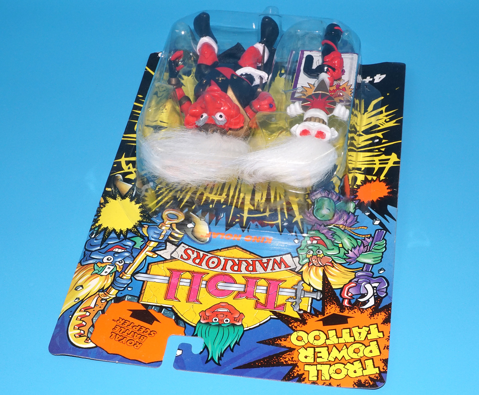 TROLL WARRIORS KING NOLAF MOC MOSC EURO CARD 1993 TYCO - Image 4