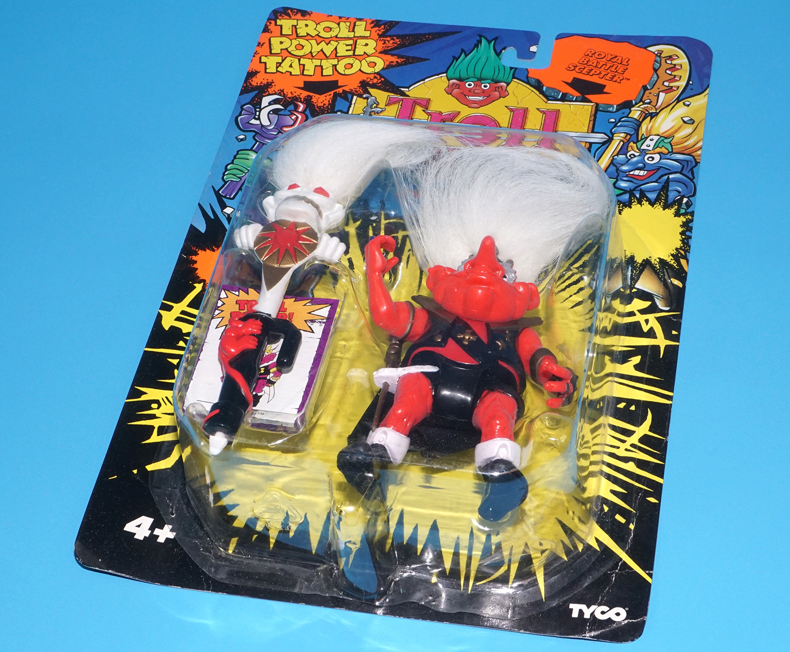 TROLL WARRIORS KING NOLAF MOC MOSC EURO CARD 1993 TYCO - Image 6