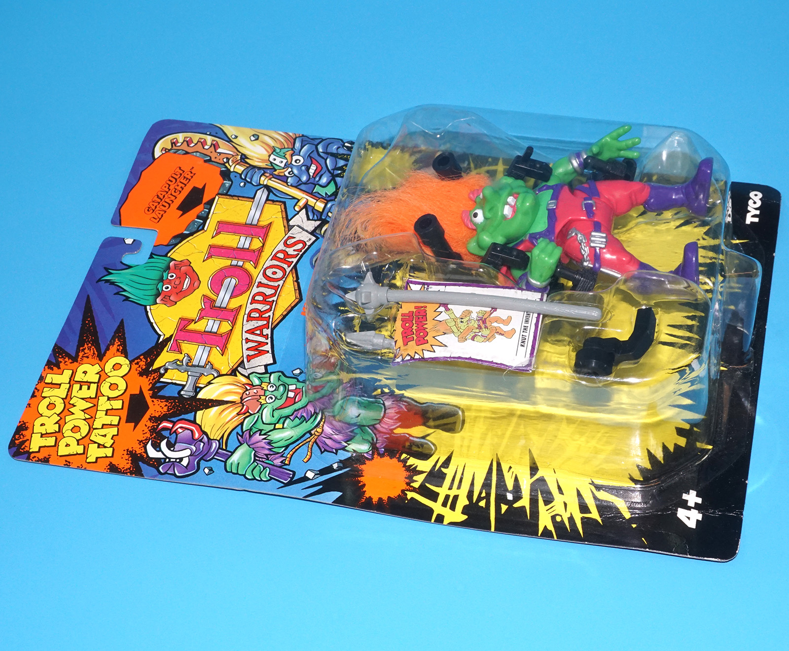 TROLL WARRIORS KNUT THE INVENTOR MOC MOSC EURO CARD 1993 TYCO - Image 3