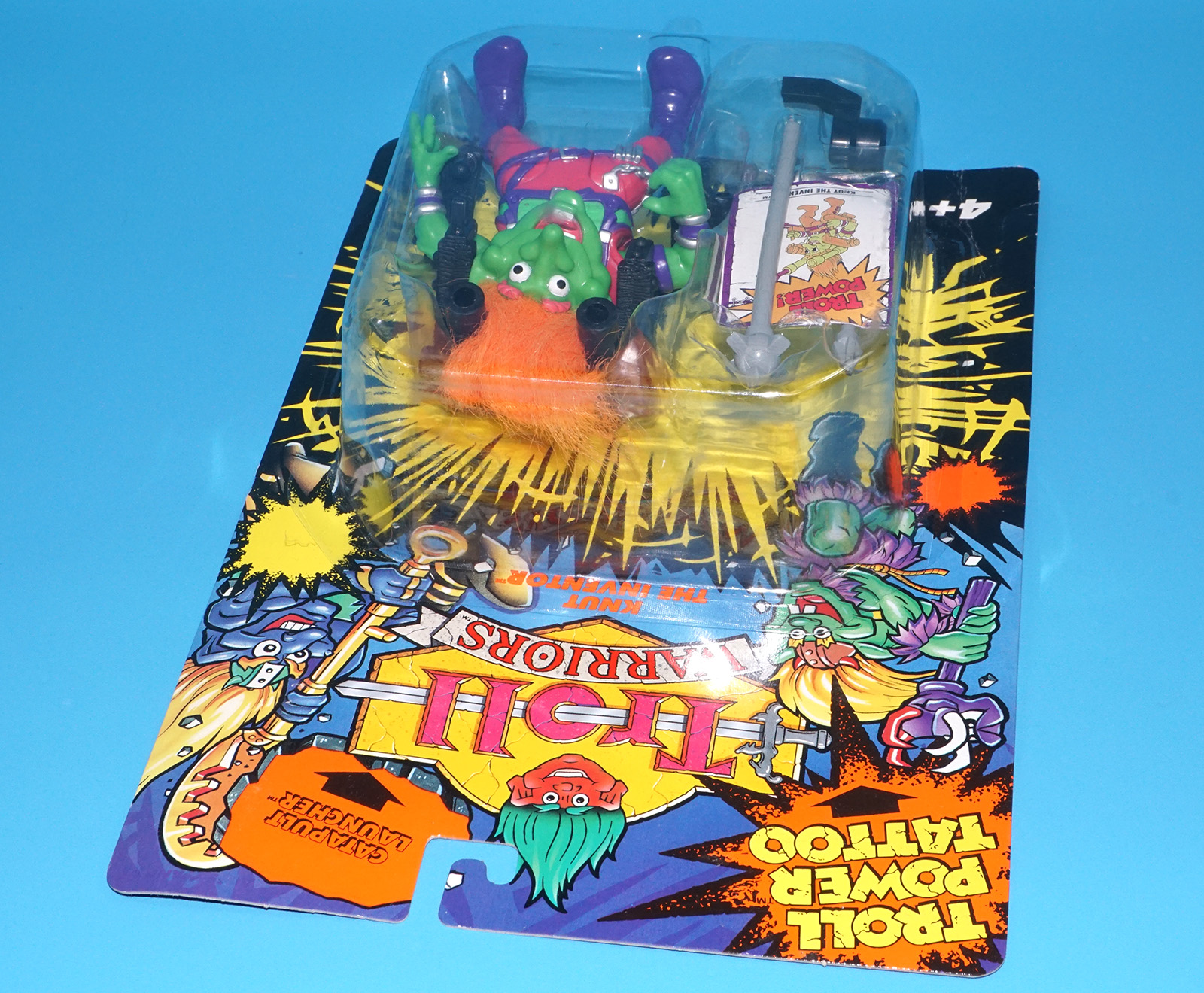 TROLL WARRIORS KNUT THE INVENTOR MOC MOSC EURO CARD 1993 TYCO - Image 4