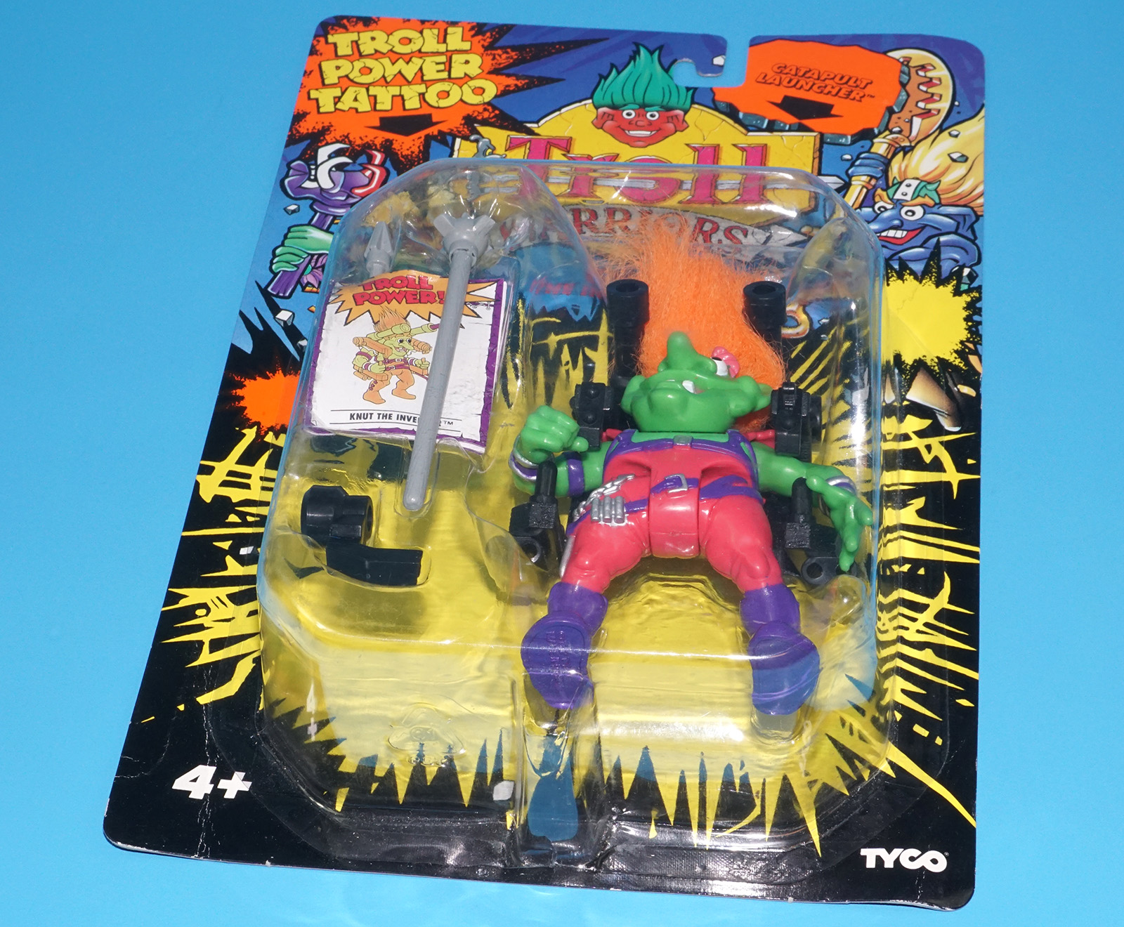 TROLL WARRIORS KNUT THE INVENTOR MOC MOSC EURO CARD 1993 TYCO - Image 6