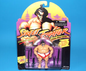 1994 GI JOE STREET FIGHTER MOVIE EDMOND HONDA MOC MOSC EURO CARD HASBRO