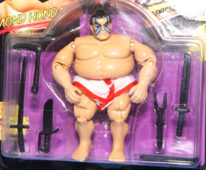 1994 GI JOE STREET FIGHTER MOVIE EDMOND HONDA MOC MOSC EURO CARD HASBRO