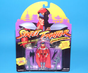 1994 GI JOE STREET FIGHTER MOVIE GENERAL M. BISON MOC MOSC EURO CARD HASBRO