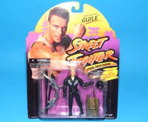 1994 GI JOE STREET FIGHTER MOVIE NIGHTFIGHTER GUILE MOC MOSC EURO CARD HASBRO