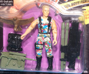 1994 GI JOE STREET FIGHTER MOVIE ROCK TROOPER GUILE MOC MOSC EURO CARD HASBRO
