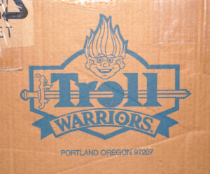 TROLL WARRIORS ORIGINAL EMPTY SHIPPER BOX 1993 TYCO READ