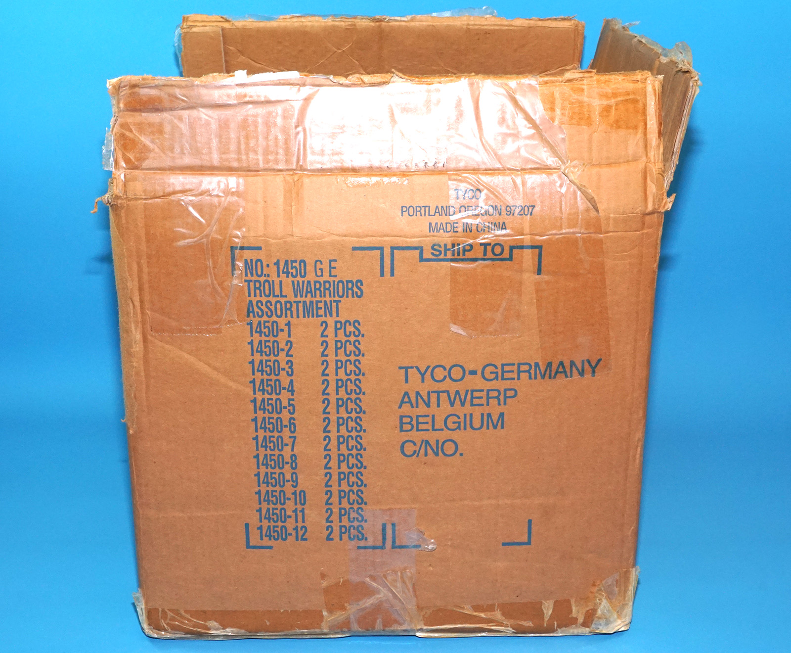 TROLL WARRIORS ORIGINAL EMPTY SHIPPER BOX 1993 TYCO READ - Image 3