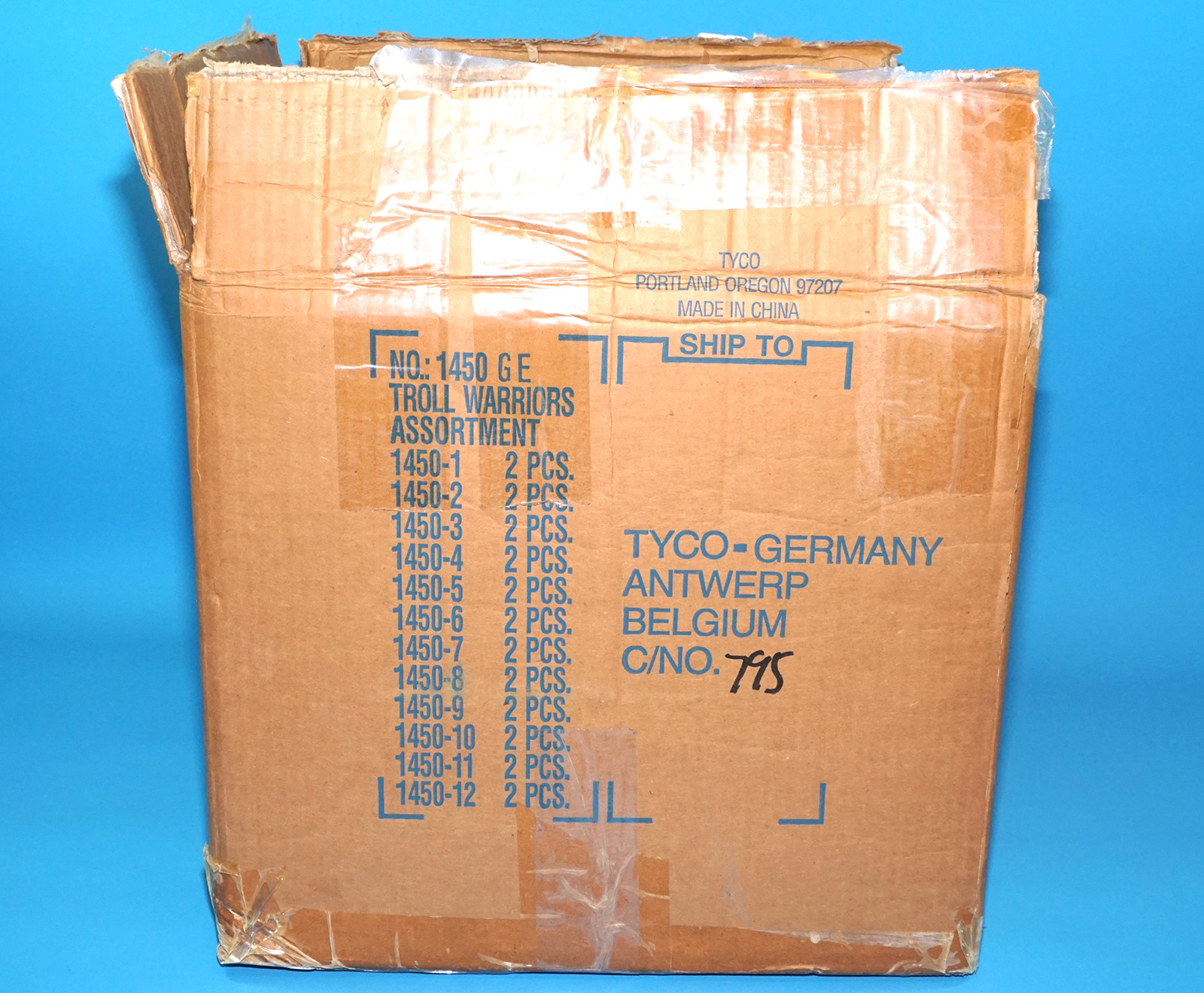 TROLL WARRIORS ORIGINAL EMPTY SHIPPER BOX 1993 TYCO READ - Image 5
