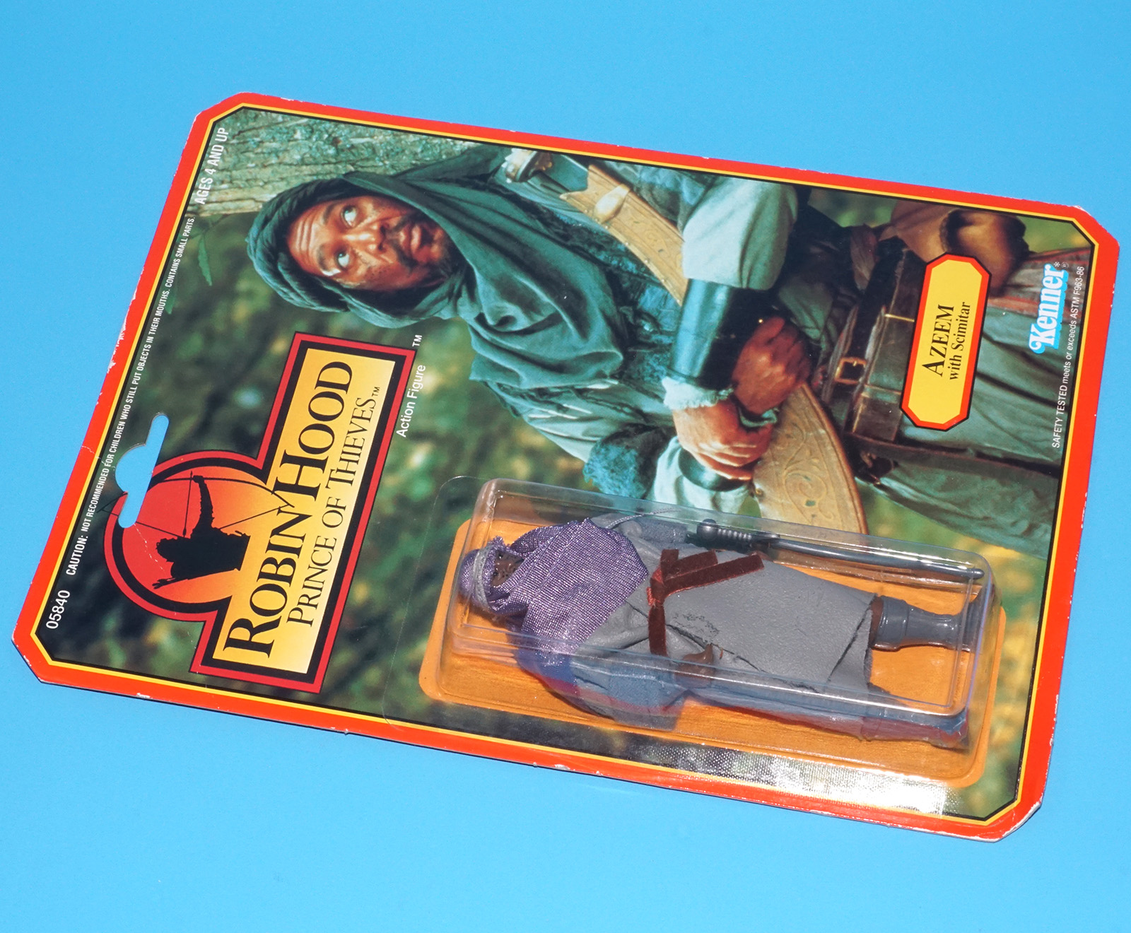 ROBIN HOOD PRINCE OF THIEVES AZEEM MOC MOSC US CARD 1991 KENNER - Image 3