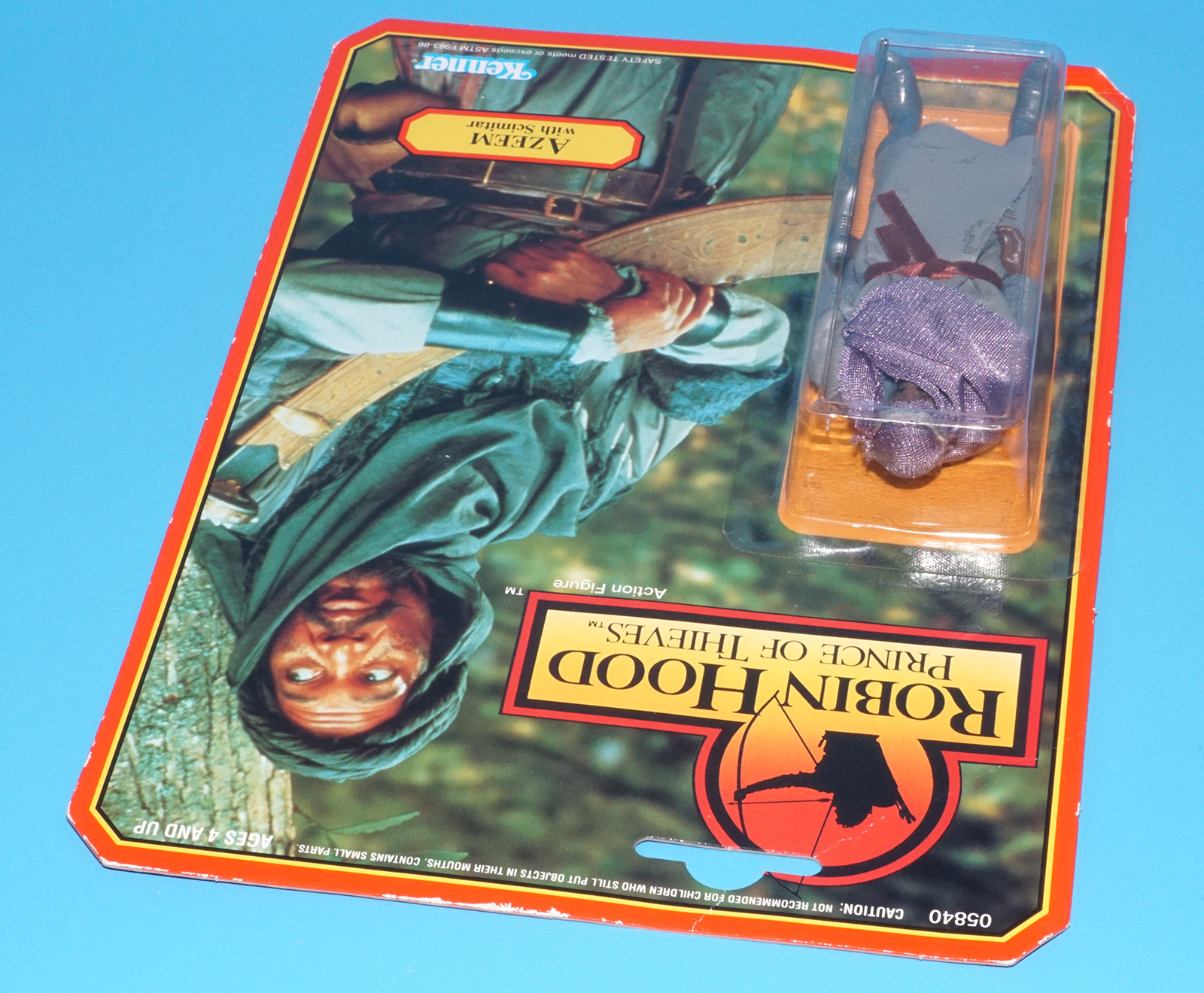 ROBIN HOOD PRINCE OF THIEVES AZEEM MOC MOSC US CARD 1991 KENNER - Image 4