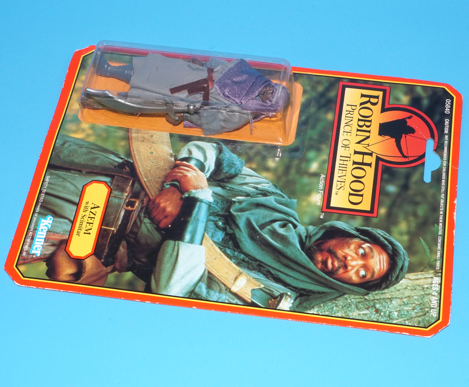 ROBIN HOOD PRINCE OF THIEVES AZEEM MOC MOSC US CARD 1991 KENNER - Image 5
