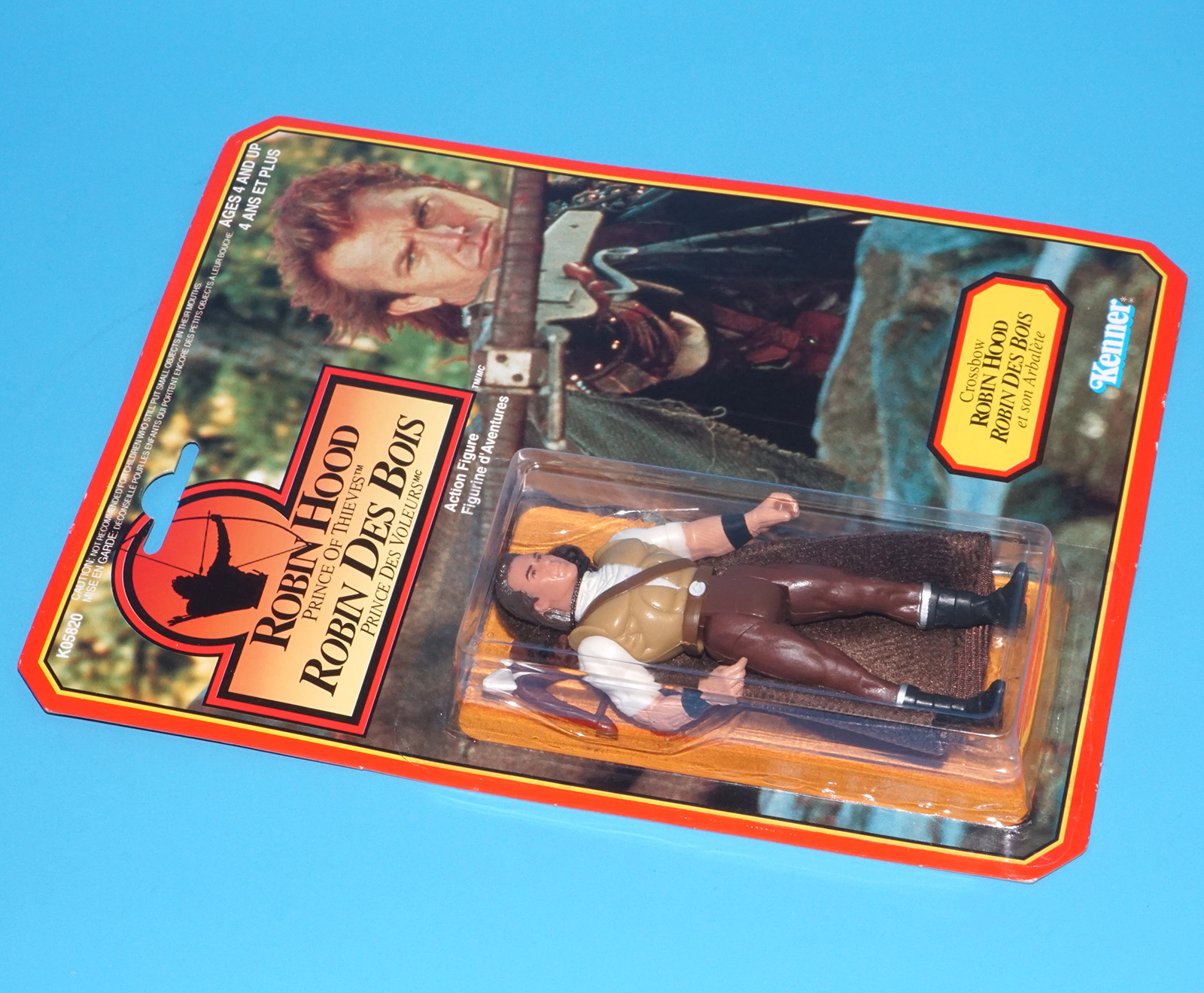 ROBIN HOOD PRINCE OF THIEVES CROSSBOW ROBIN MOC MOSC EURO CARD 1991 KENNER - Image 3