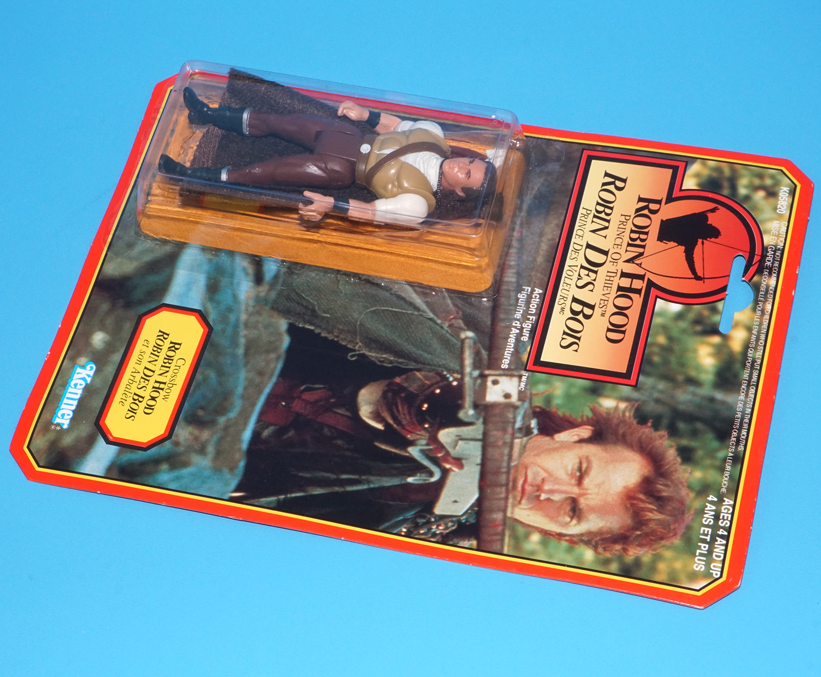 ROBIN HOOD PRINCE OF THIEVES CROSSBOW ROBIN MOC MOSC EURO CARD 1991 KENNER - Image 5