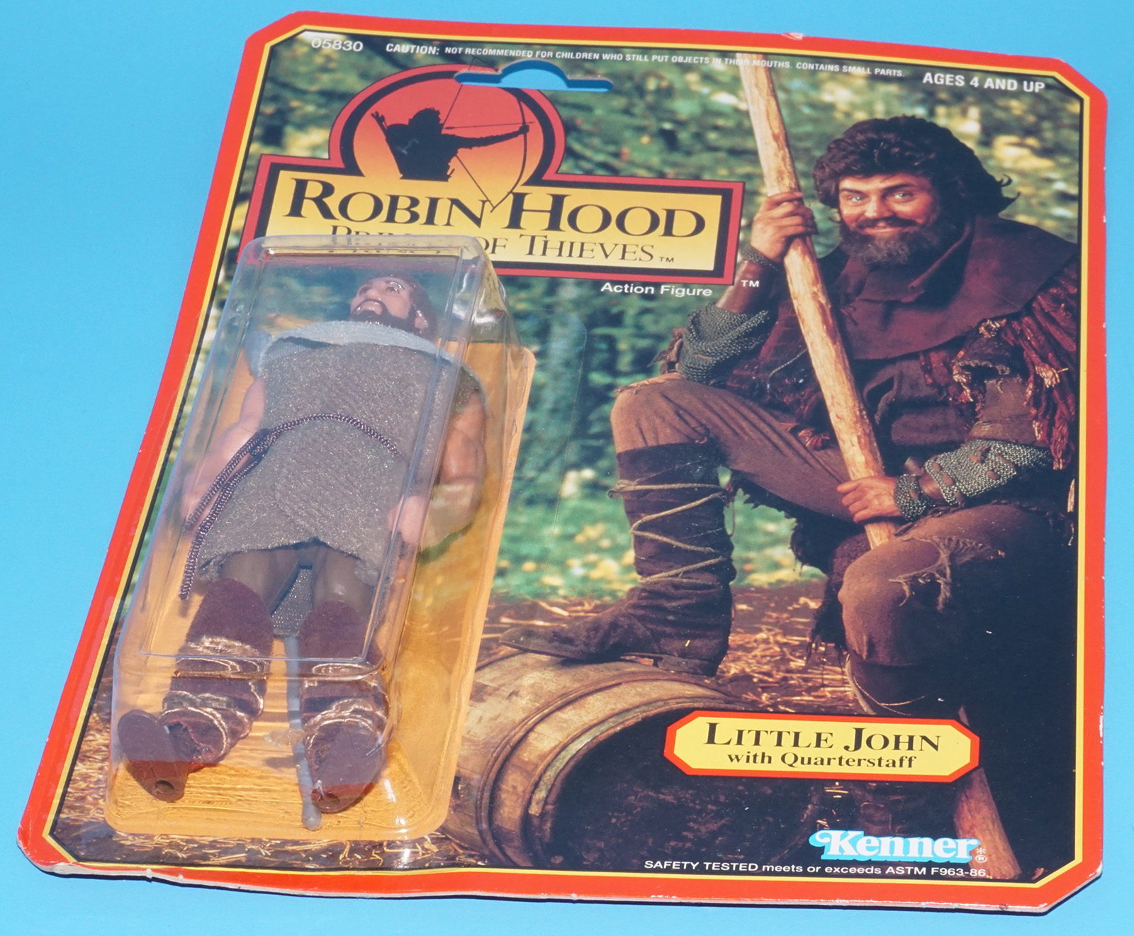 ROBIN HOOD PRINCE OF THIEVES LITTLE JOHN MOC MOSC US CARD 1991 KENNER - Image 8