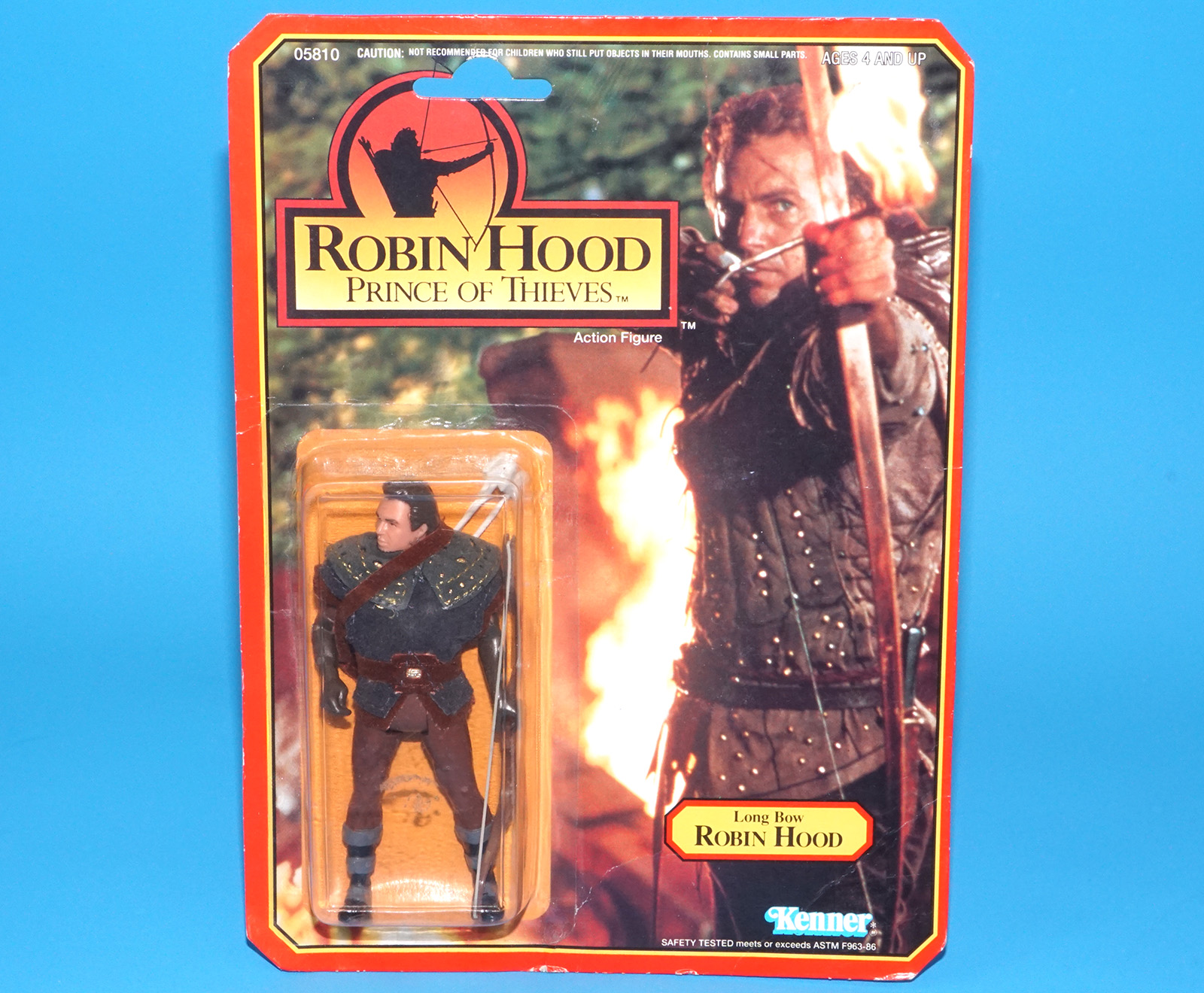 ROBIN HOOD PRINCE OF THIEVES LONG BOW ROBIN MOC MOSC US CARD 1991 KENNER