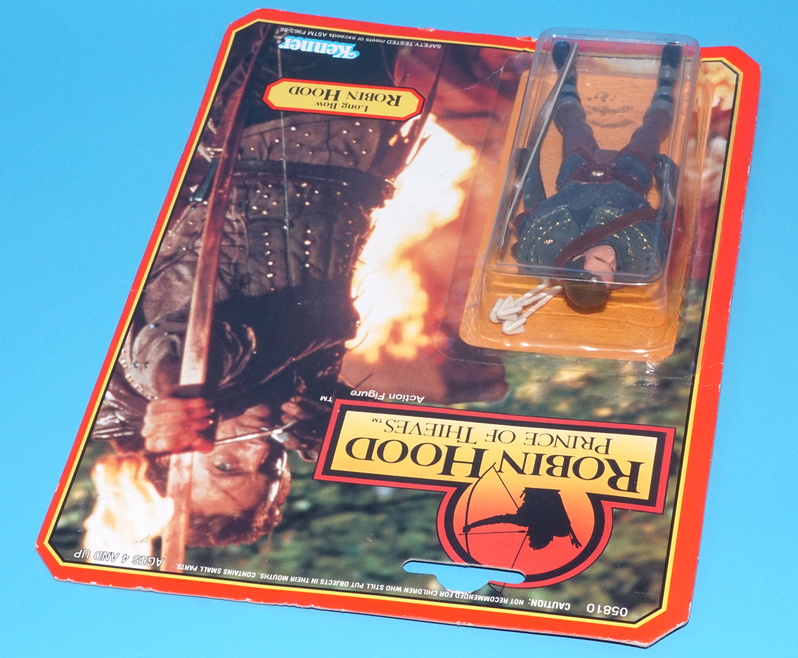 ROBIN HOOD PRINCE OF THIEVES LONG BOW ROBIN MOC MOSC US CARD 1991 KENNER - Image 4