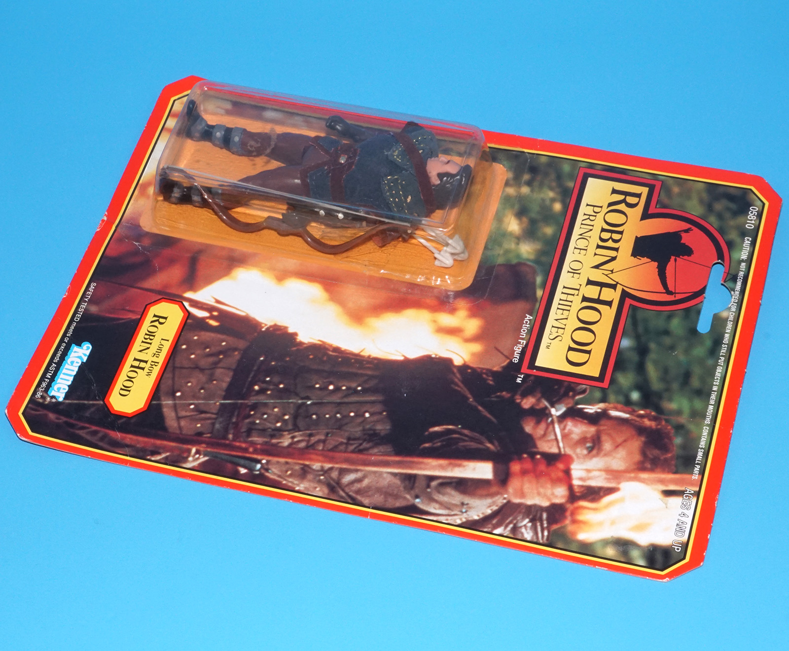 ROBIN HOOD PRINCE OF THIEVES LONG BOW ROBIN MOC MOSC US CARD 1991 KENNER - Image 5