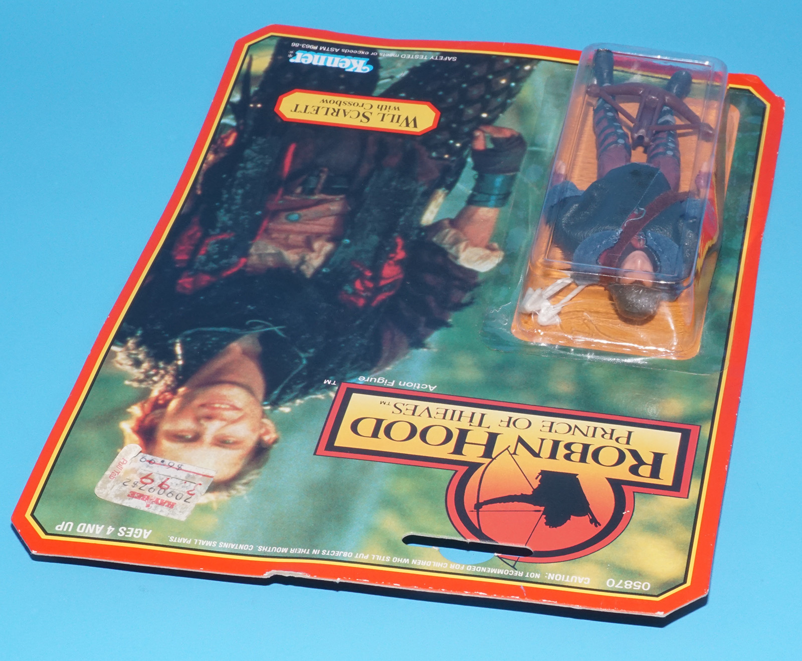 ROBIN HOOD PRINCE OF THIEVES WILL SCARLETT MOC MOSC US CARD 1991 KENNER - Image 4