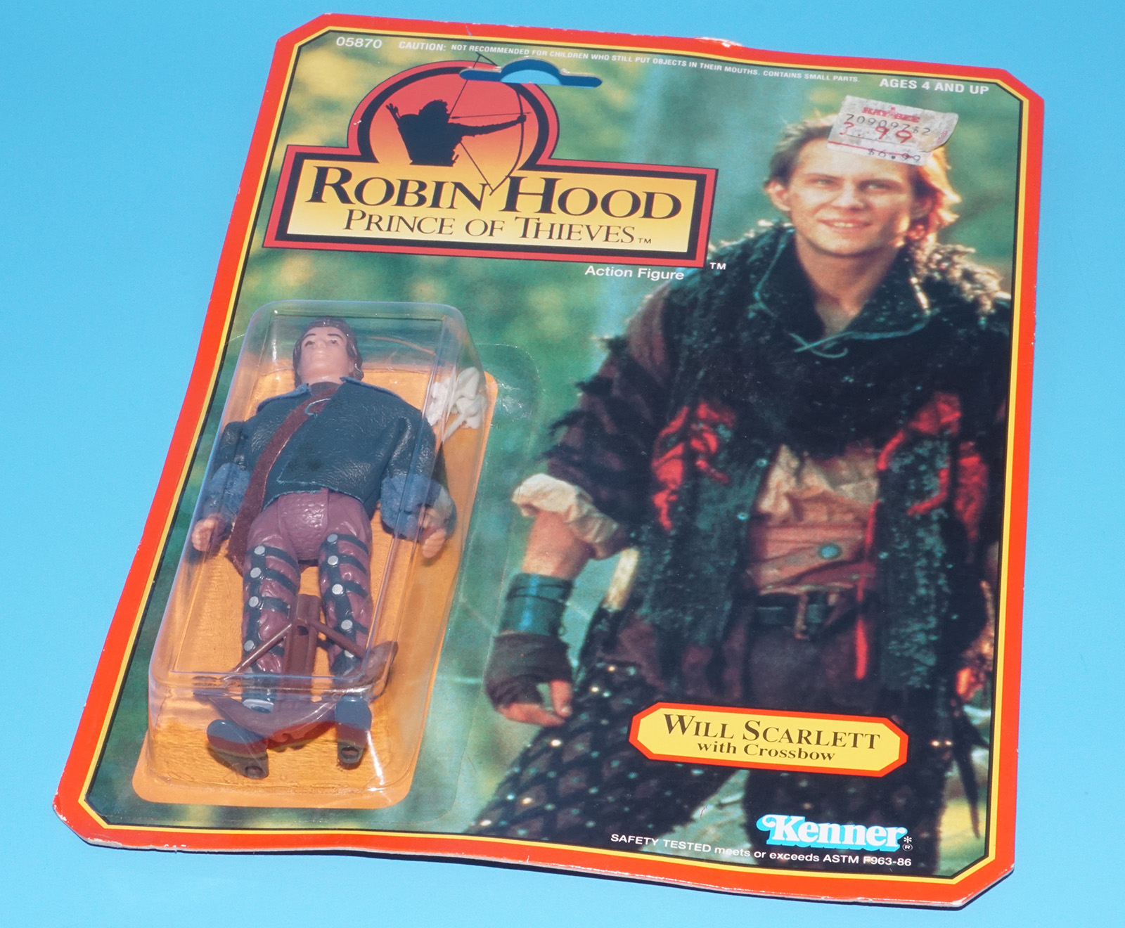 ROBIN HOOD PRINCE OF THIEVES WILL SCARLETT MOC MOSC US CARD 1991 KENNER - Image 6