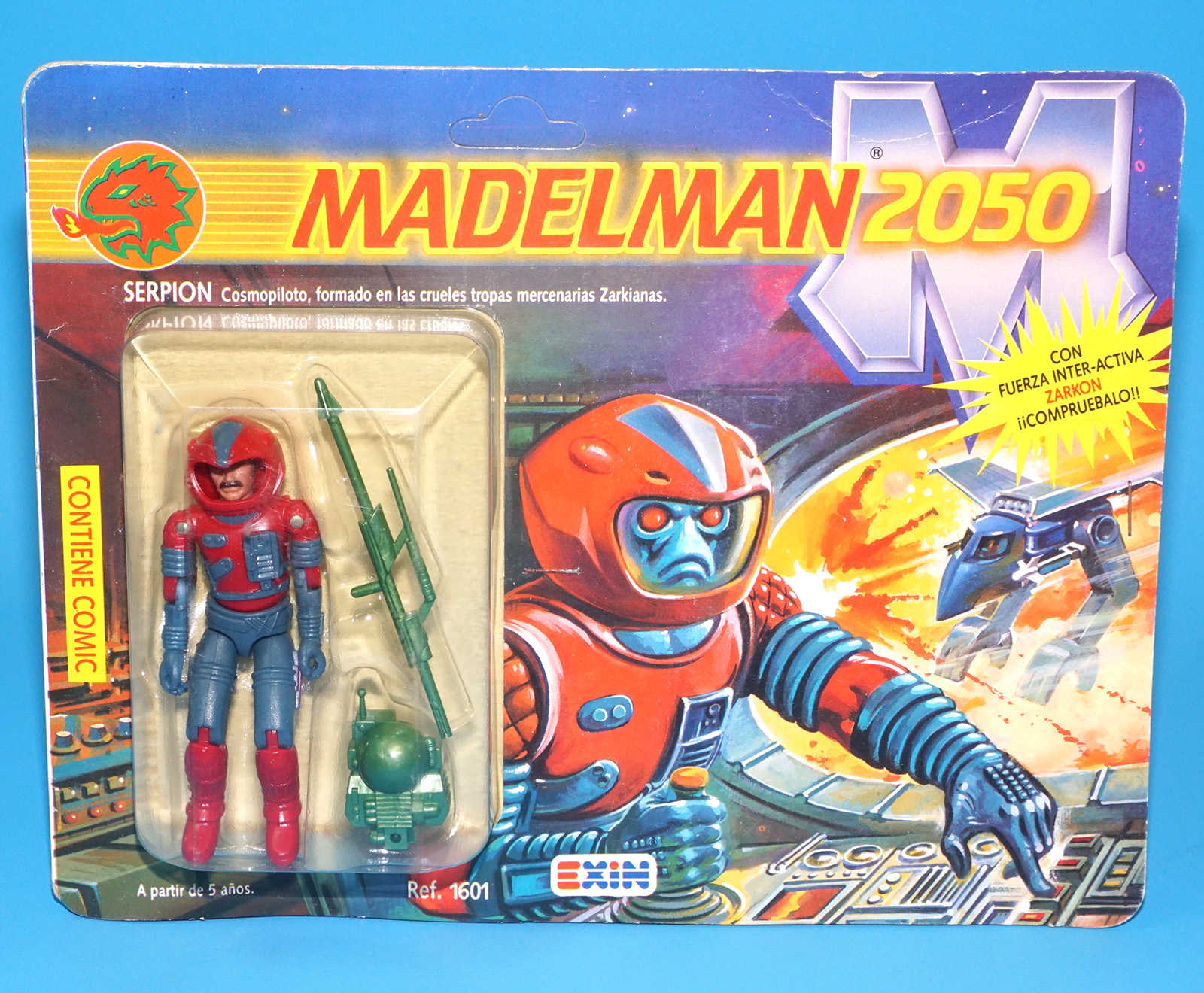MADELMAN 2050 SERIES 1 SERPION MOC MOSC SPANISH CARD 1988 EXIN SPAIN