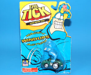 THE TICK WACKY WINDUPS ACTION HARD DRIVIN’ TICK MOC MOSC US CARD 1995 BANDAI