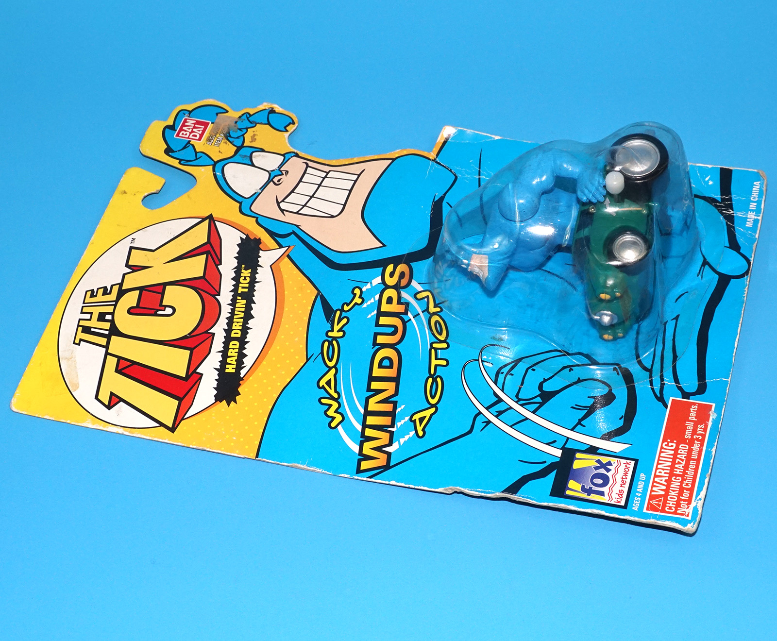 THE TICK WACKY WINDUPS ACTION HARD DRIVIN' TICK MOC MOSC US CARD 1995 BANDAI - Image 3