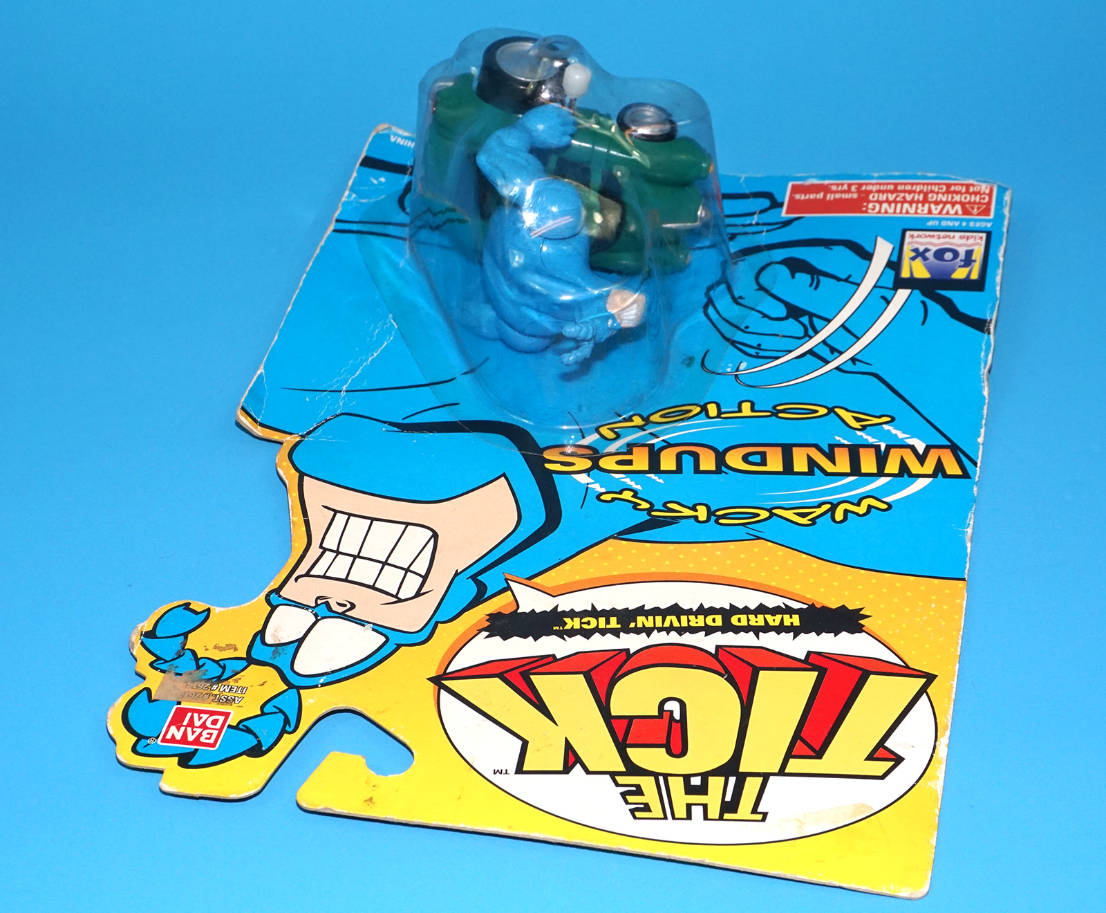 THE TICK WACKY WINDUPS ACTION HARD DRIVIN' TICK MOC MOSC US CARD 1995 BANDAI - Image 4