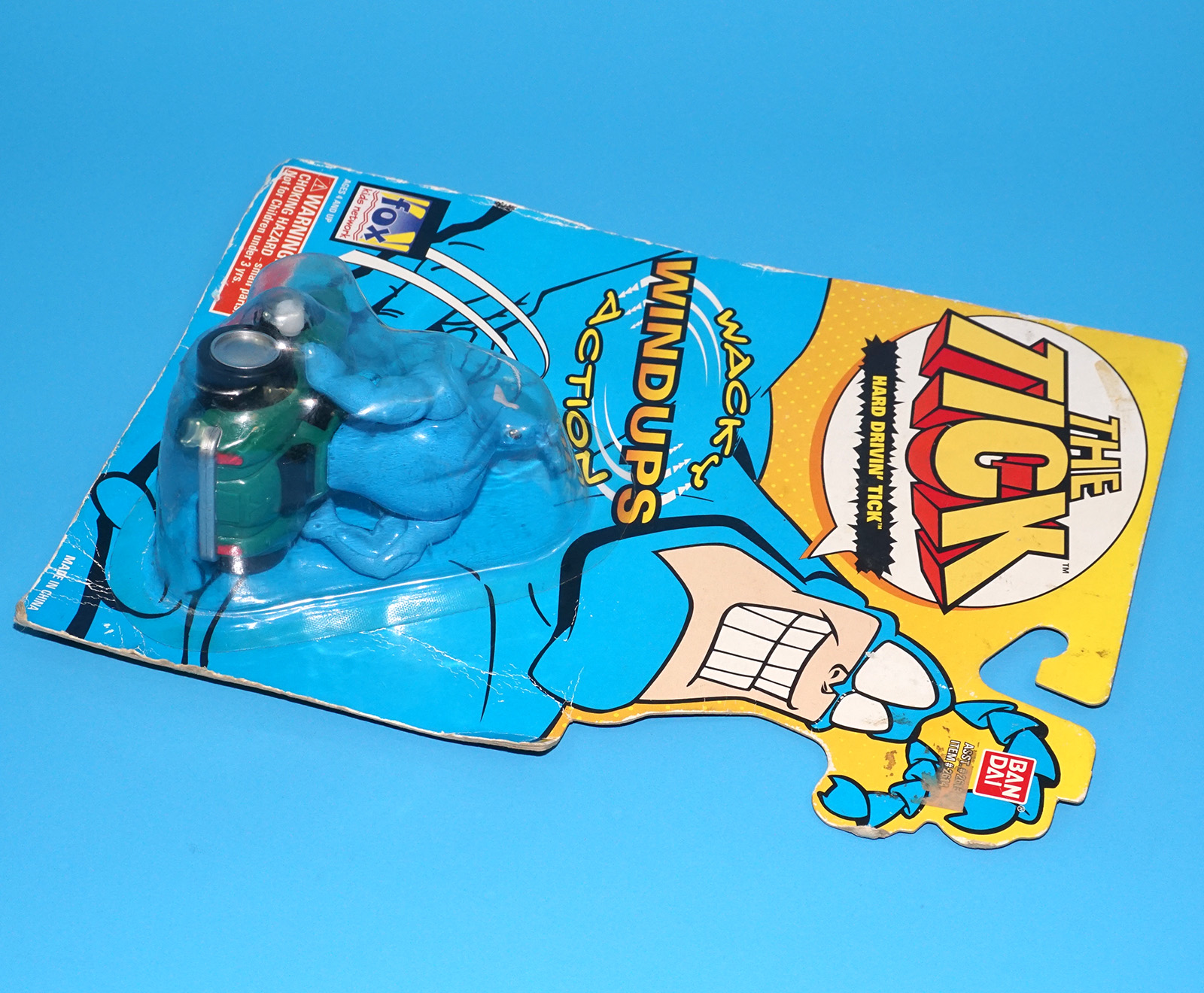 THE TICK WACKY WINDUPS ACTION HARD DRIVIN' TICK MOC MOSC US CARD 1995 BANDAI - Image 5