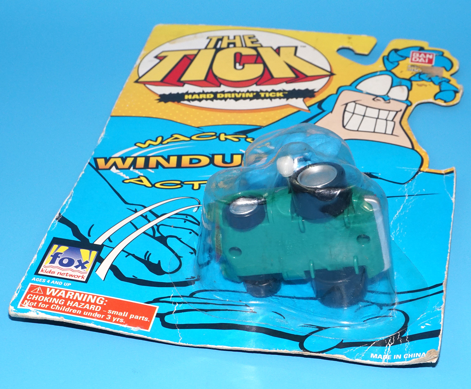 THE TICK WACKY WINDUPS ACTION HARD DRIVIN' TICK MOC MOSC US CARD 1995 BANDAI - Image 6