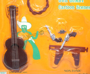 GUMBY COWBOY ADVENTURE COSTUME MOC MOSC US CARD 1965 LAKESIDE TOYS