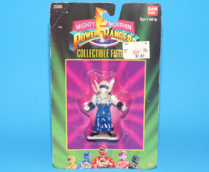 MMPR POWER RANGERS COLLECTIBLE FIGURE SERIES #2 SPACE ALIEN FINSTER MOC MOSC US CARD 1994 BANDAI