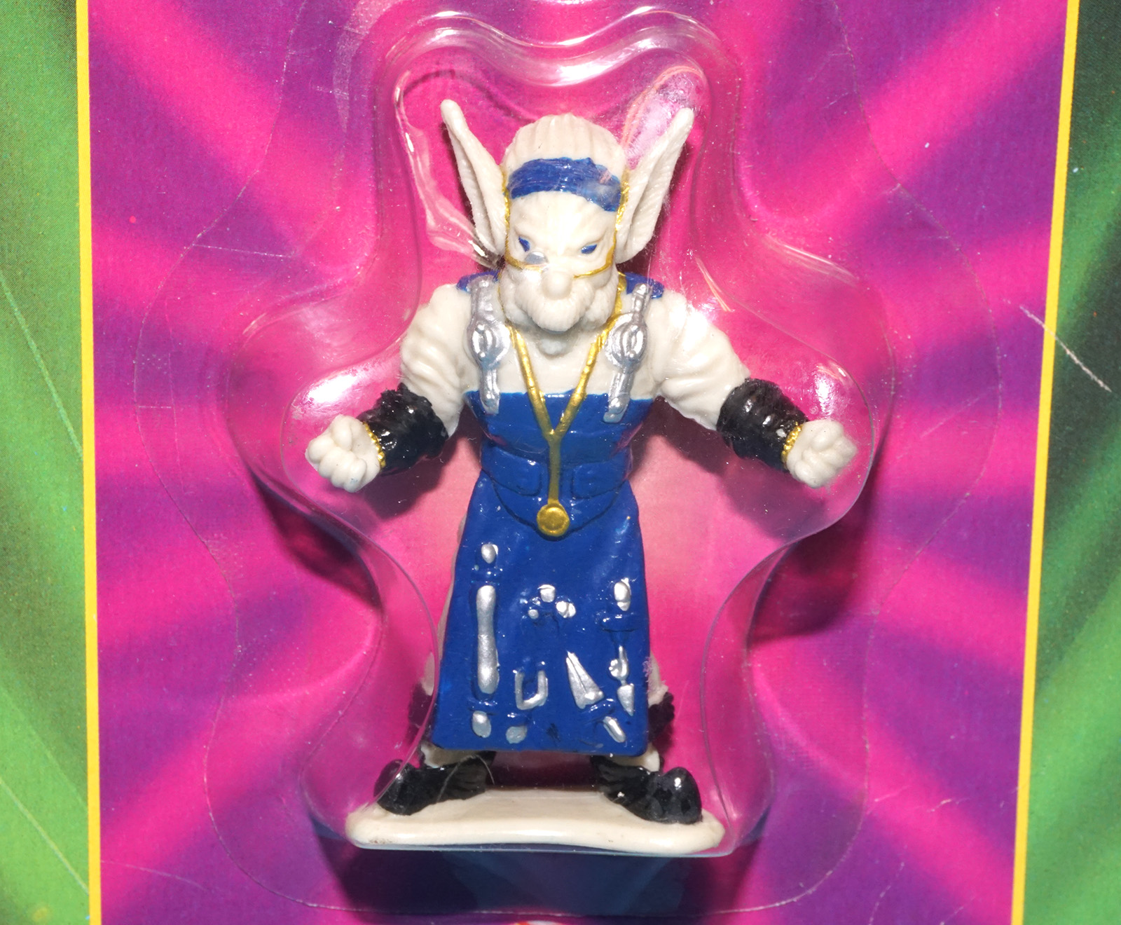 MMPR POWER RANGERS COLLECTIBLE FIGURE SERIES #2 SPACE ALIEN FINSTER MOC MOSC US CARD 1994 BANDAI - Image 2