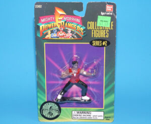 MMPR POWER RANGERS COLLECTIBLE FIGURE SERIES #2 RANGER RED ZACK MOC MOSC US CARD 1994 BANDAI