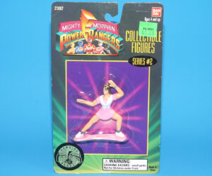 MMPR POWER RANGERS COLLECTIBLE FIGURE SERIES #2 RANGER PINK KIMBERLY MOC MOSC US CARD 1994 BANDAI