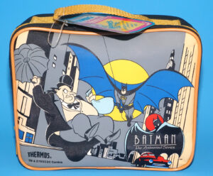 BATMAN LUNCH BOX BTAS THE ANIMATED SERIES INSULATED SOFT LUNCH KIT 1993 THE THERMOS COMPANY
