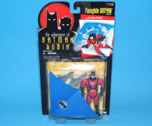 BATMAN & ROBIN ANIMATED ADVENTURES PARAGLIDE BATMAN MOC MOSC US CARD 1995 KENNER