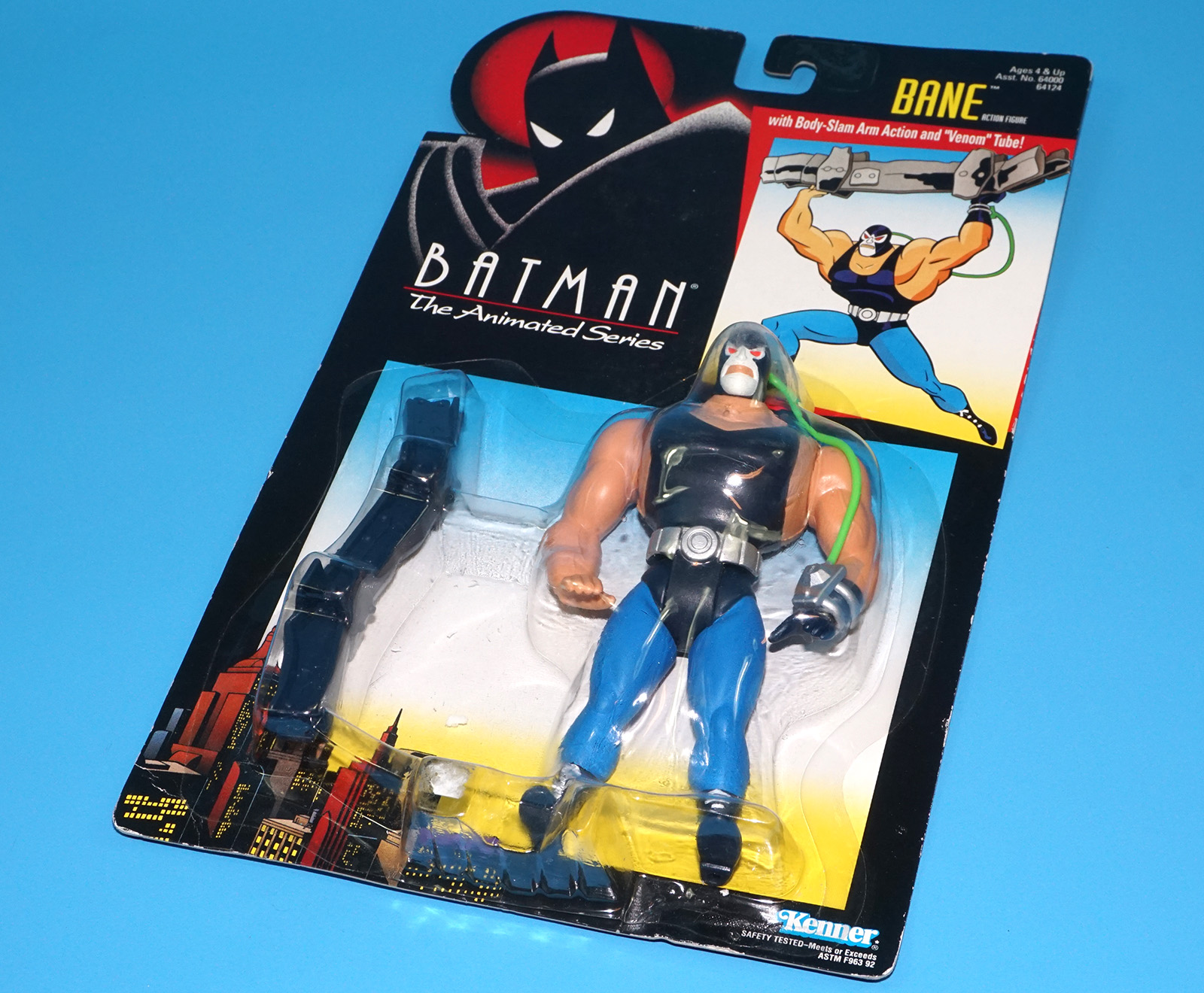 BATMAN ANIMATED SERIES BTAS BANE MOC MOSC US CARD 1993 KENNER - Image 6