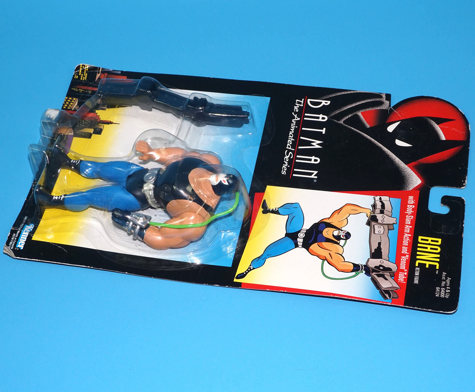 BATMAN ANIMATED SERIES BTAS BANE MOC MOSC US CARD 1993 KENNER - Image 5