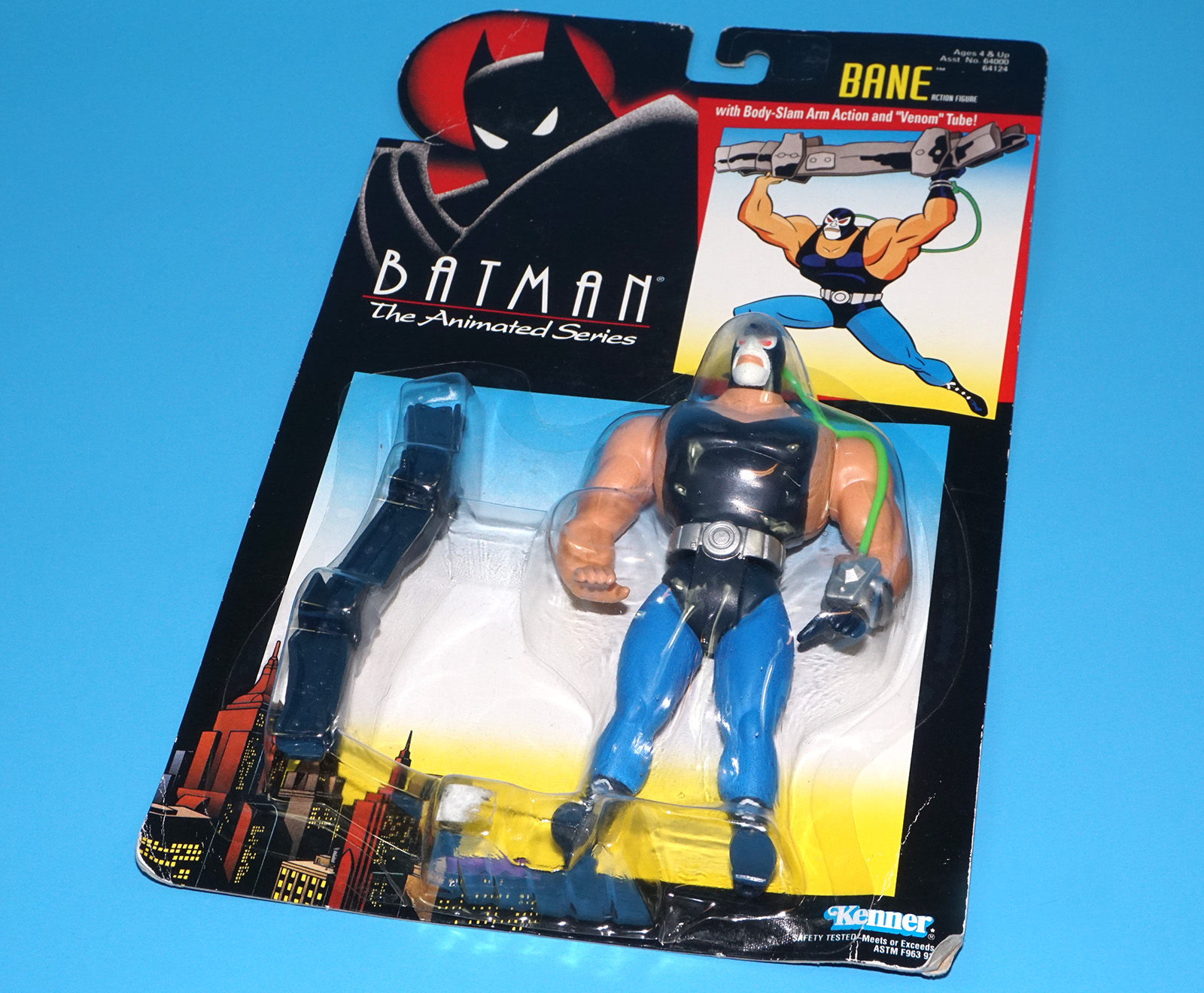 BATMAN ANIMATED SERIES BTAS BANE MOC MOSC US CARD 1993 KENNER - Image 6