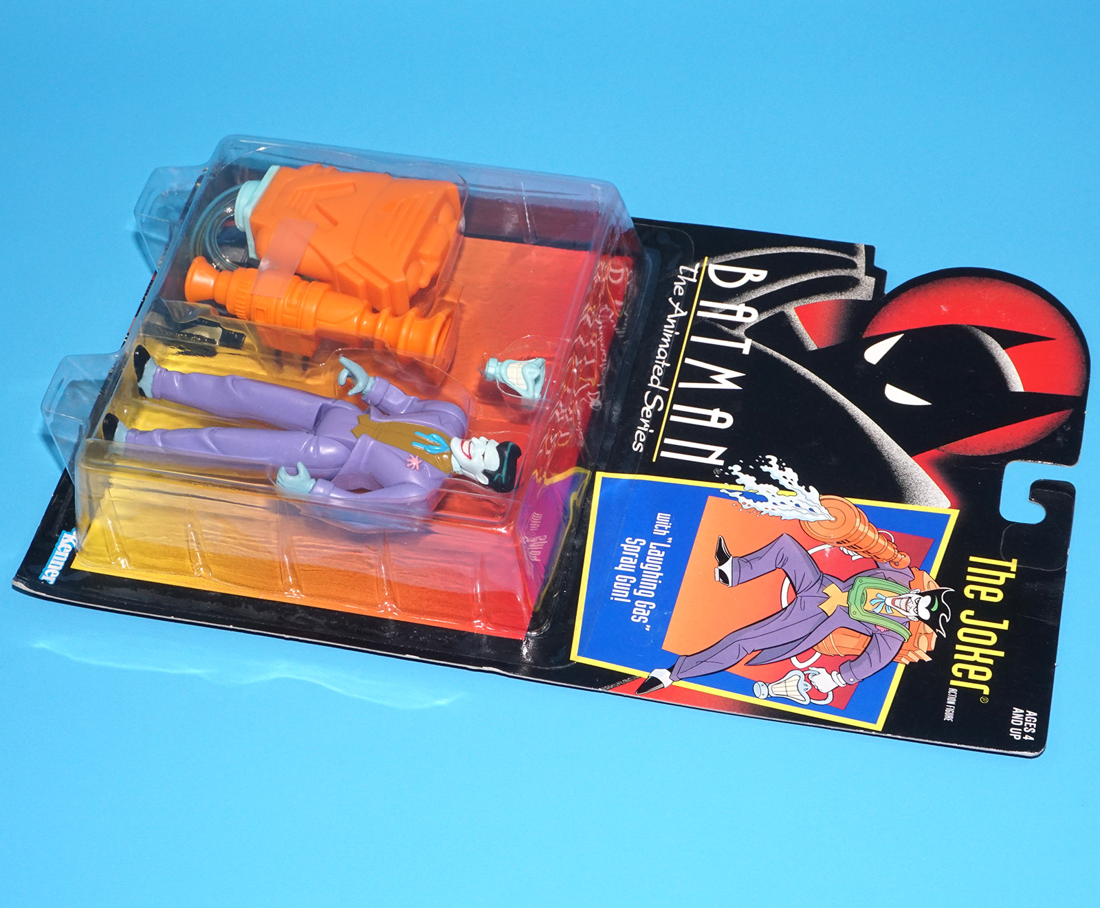 BATMAN ANIMATED SERIES BTAS THE JOKER LAUGING GAS MOC MOSC US CARD 1993 KENNER - Image 5