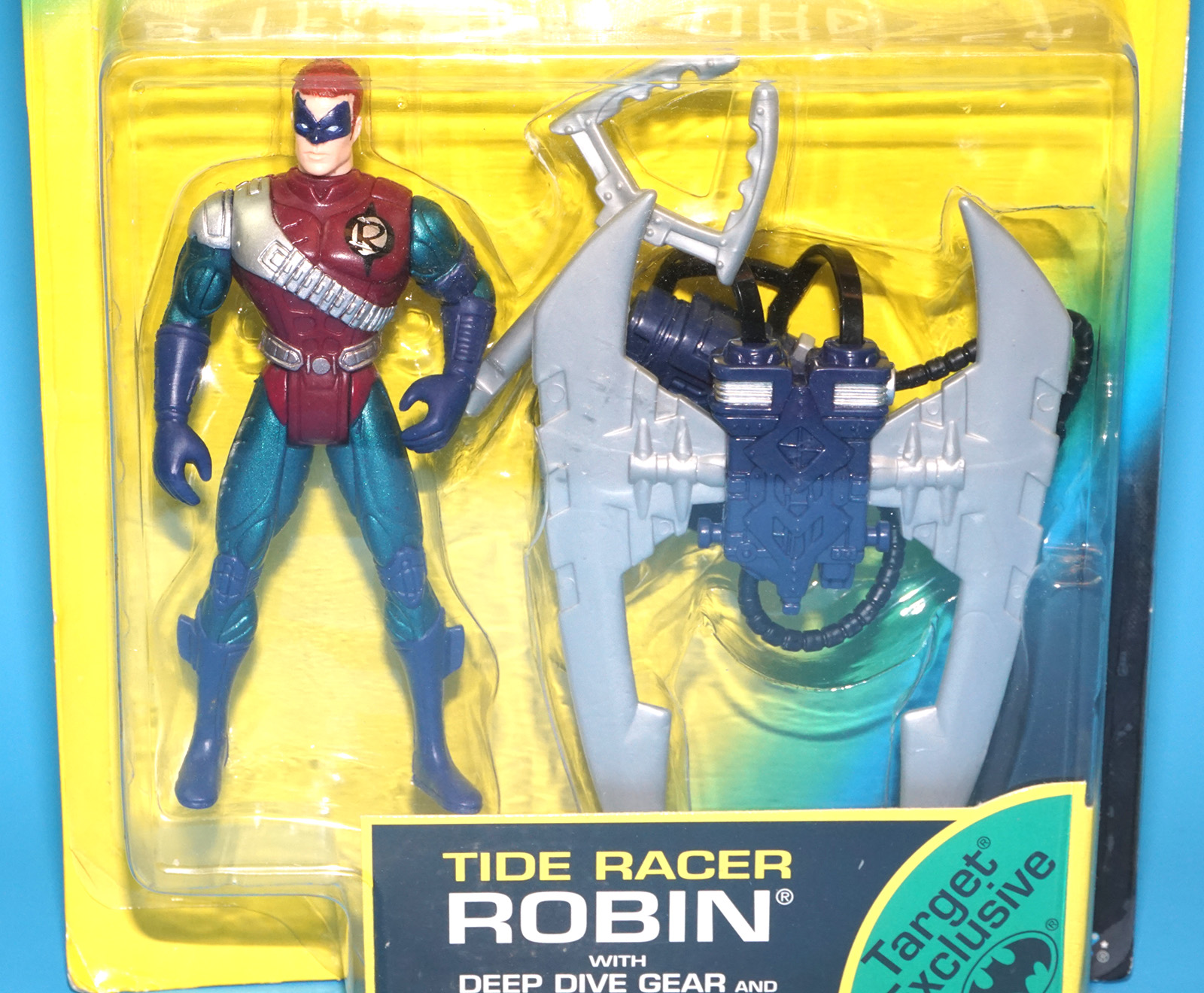 BATMAN FOREVER TIDE RACER ROBIN MOC MOSC US CARD 1995 KENNER TARGET EXCLUSIVE - Image 2