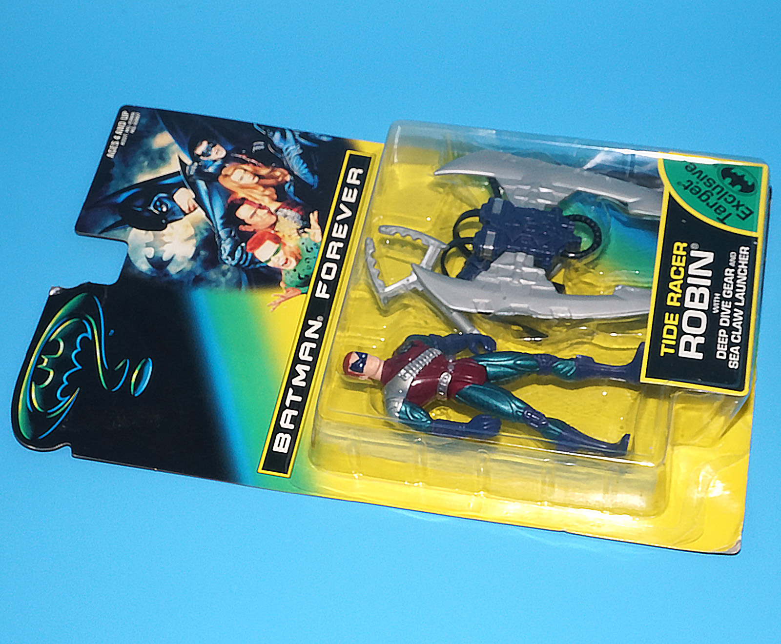 BATMAN FOREVER TIDE RACER ROBIN MOC MOSC US CARD 1995 KENNER TARGET EXCLUSIVE - Image 4