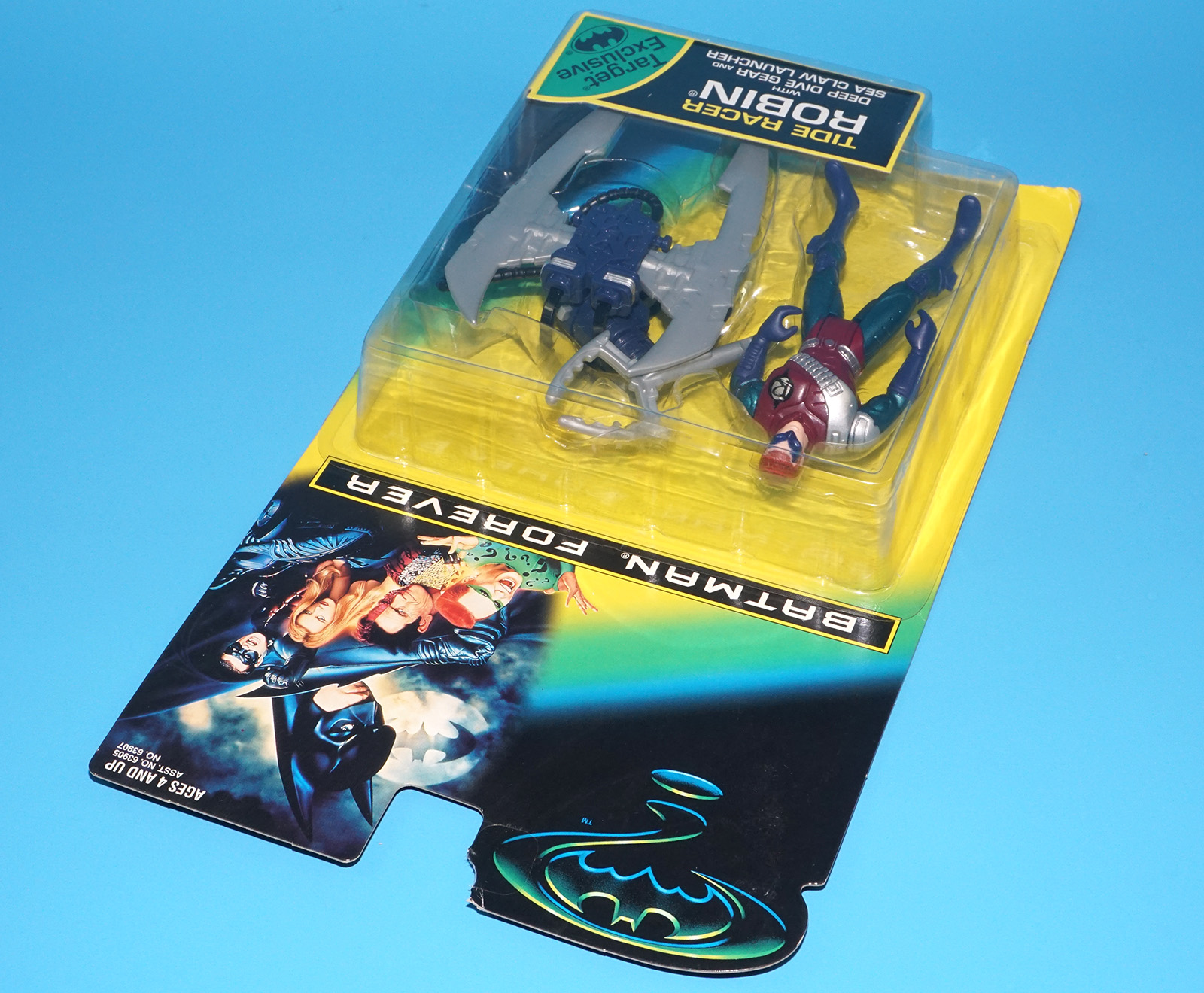 BATMAN FOREVER TIDE RACER ROBIN MOC MOSC US CARD 1995 KENNER TARGET EXCLUSIVE - Image 5