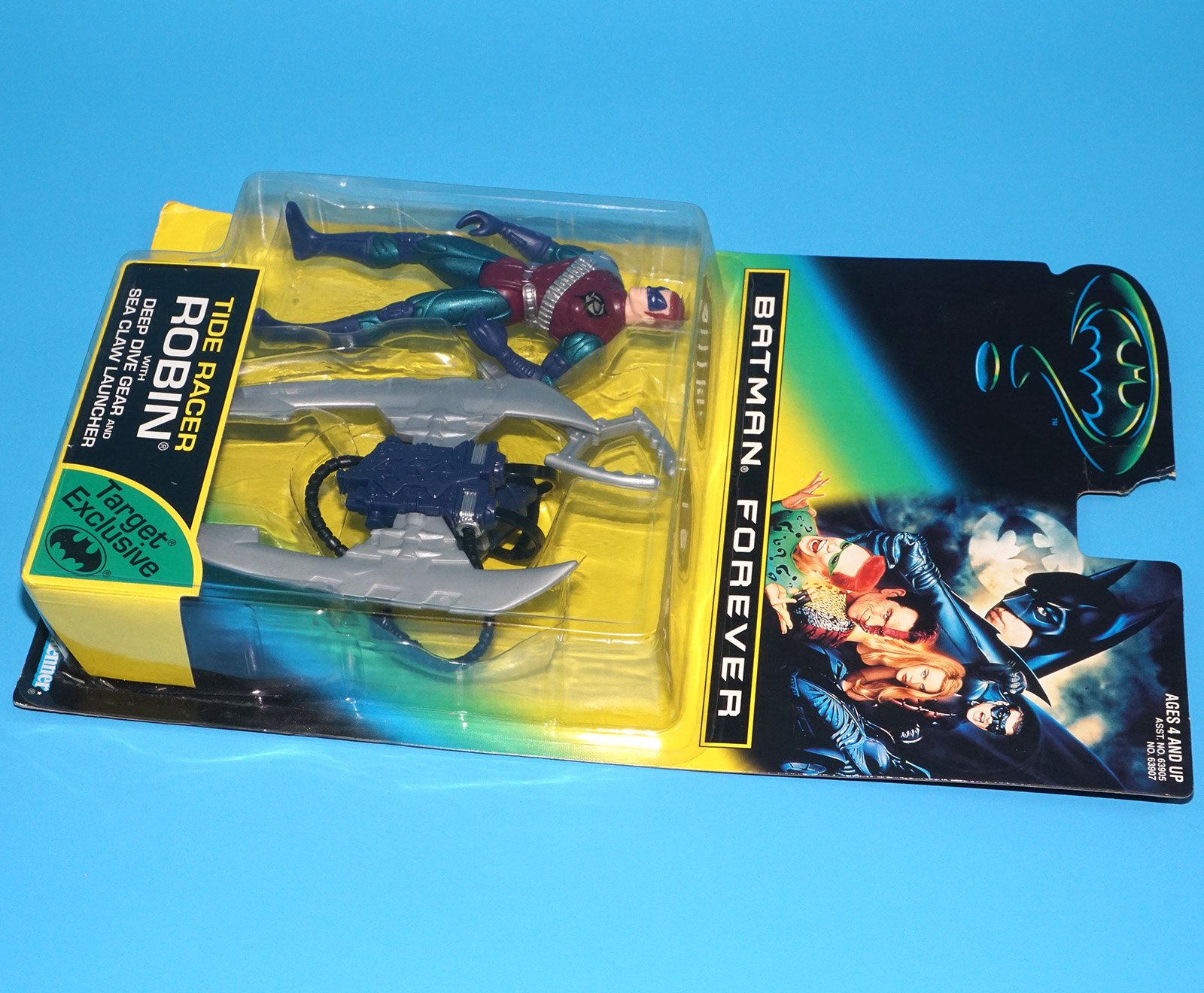 BATMAN FOREVER TIDE RACER ROBIN MOC MOSC US CARD 1995 KENNER TARGET EXCLUSIVE - Image 6