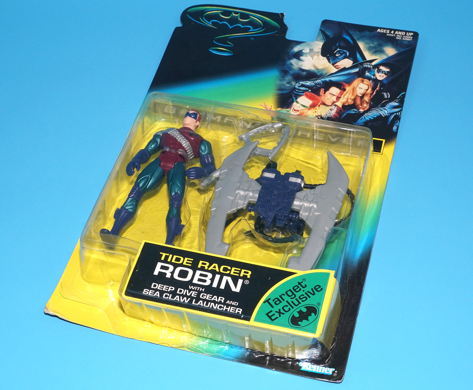 BATMAN FOREVER TIDE RACER ROBIN MOC MOSC US CARD 1995 KENNER TARGET EXCLUSIVE - Image 7