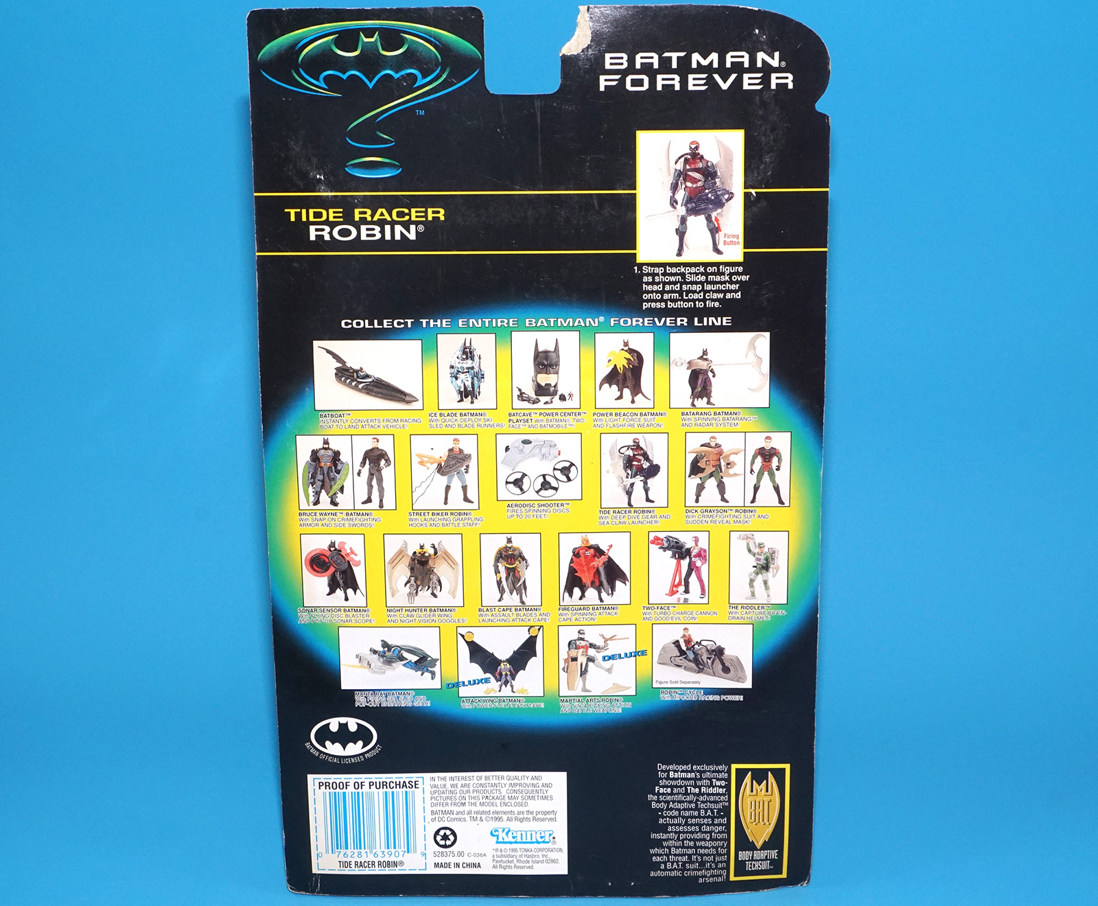 BATMAN FOREVER TIDE RACER ROBIN MOC MOSC US CARD 1995 KENNER TARGET EXCLUSIVE - Image 8