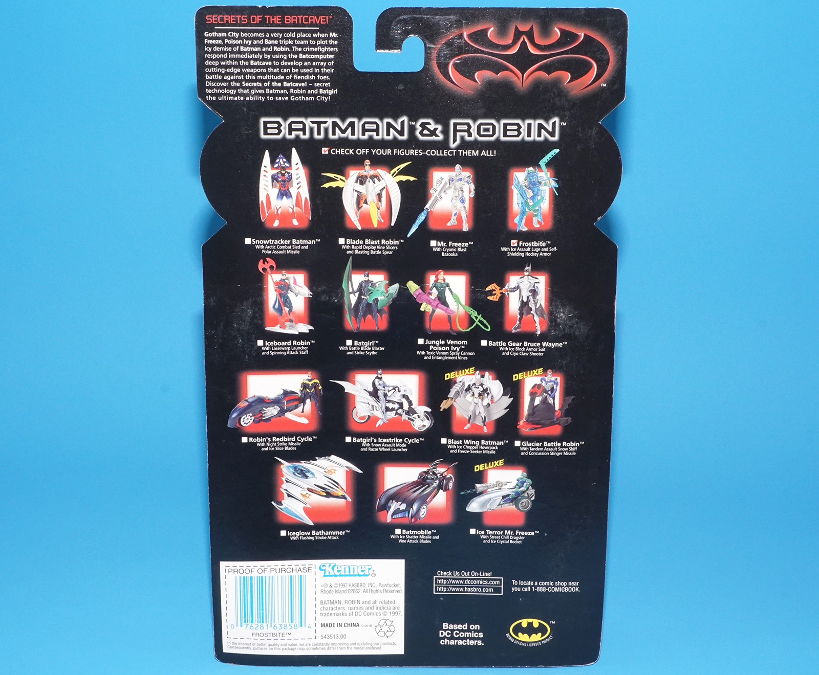 BATMAN & ROBIN FROSTBITE MOC MOSC US CARD 1997 KENNER - Image 7