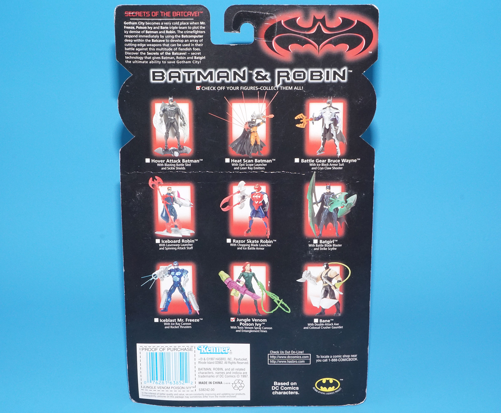 BATMAN & ROBIN JUNGLE VENOM POISON IVY MOC MOSC US CARD 1997 KENNER - Image 7